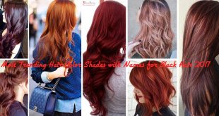 Most Trending Hair Color Shades with Names for Black Hair 2017