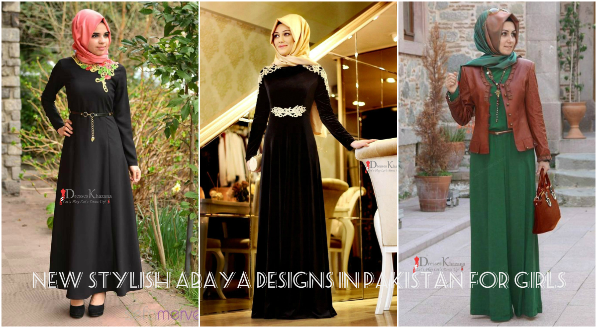 New Stylish Abaya Designs 2017 in Pakistan For Girls