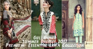 Gul Ahmed Summer Dresses 2017 Premium & Essential Lawn Collection