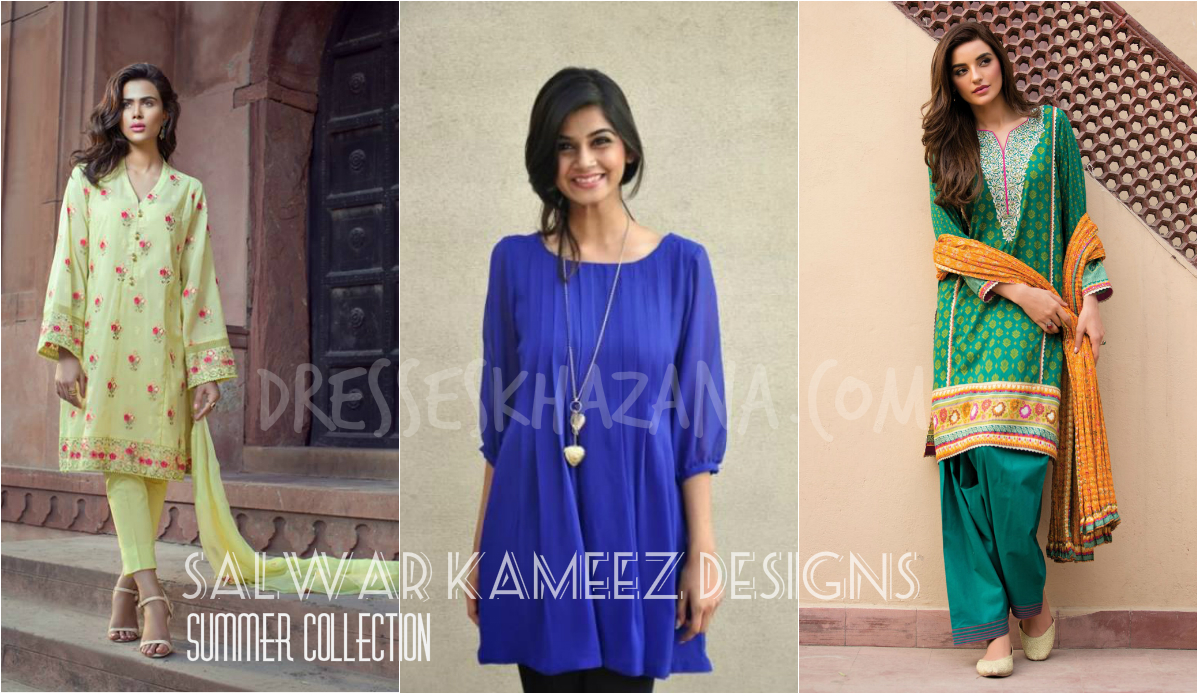 Latest Summer Wear Salwar Kameez Designs 2017 for Ladies Fashion