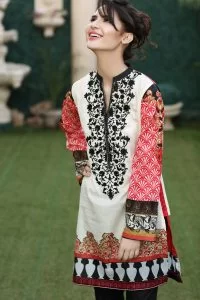 WHITE 1 PC EMBROIDERED LAWN SINGLE
