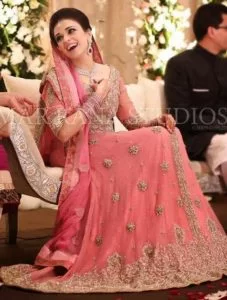 Pink Bridal Walima Dresses