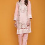 EMBROIDERED SHIRT WITH NET DUPATTA