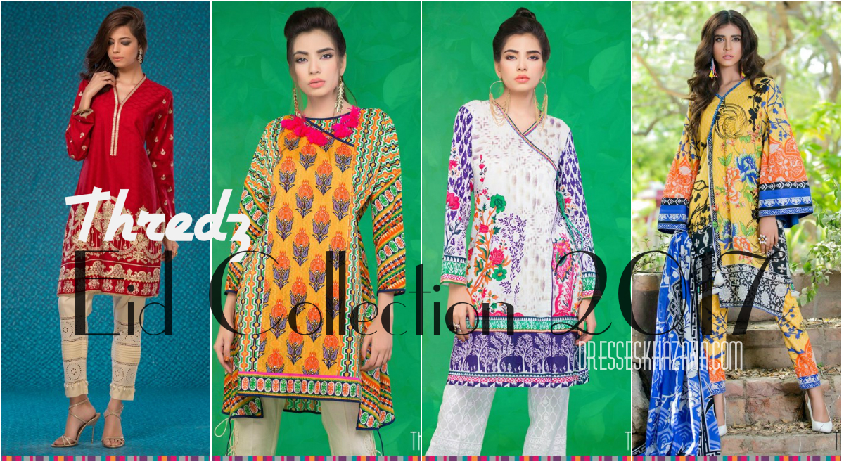 Thredz Eid Collection 2017 - Latest Festive Dresses Collection for Girls