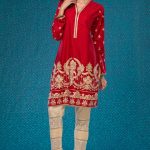beautiful red dress for eid 2017
