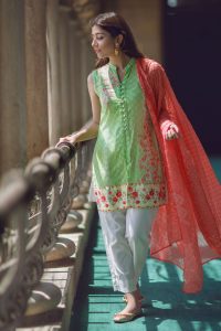 Short Kurti with cigarette trousers