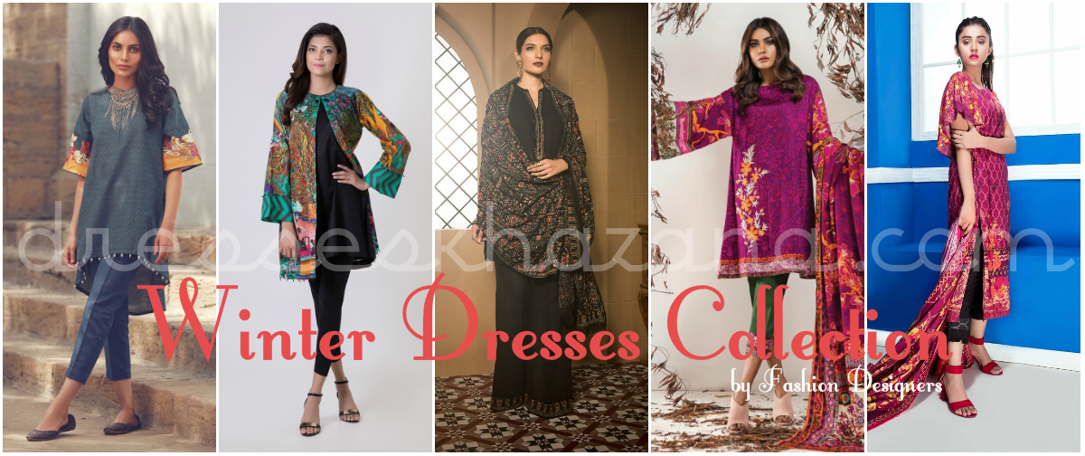 Latest Fall Winter Dresses Collection 2017 Outfit for Women