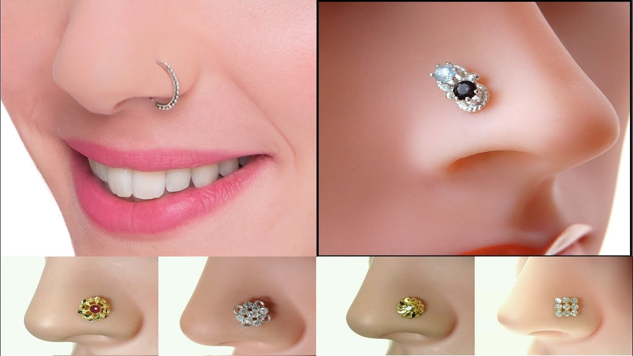 Eye Catching Nose Pin Designs for Girls Ideas of Nose Rings