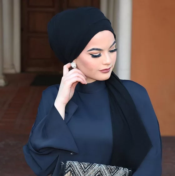 side braid hijab