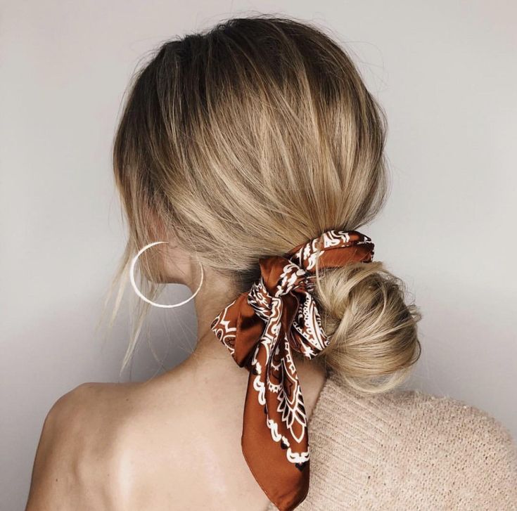 how to wear a scarf in your hair